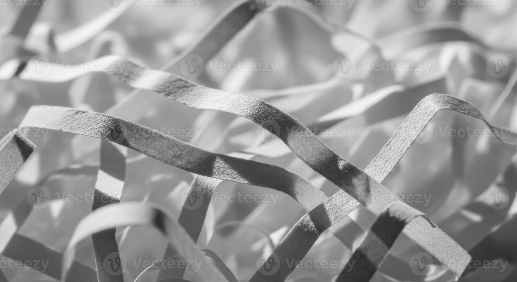 Abstract White Paper Strips Creating Intricate Textured Patterns with Light and Shadow photo