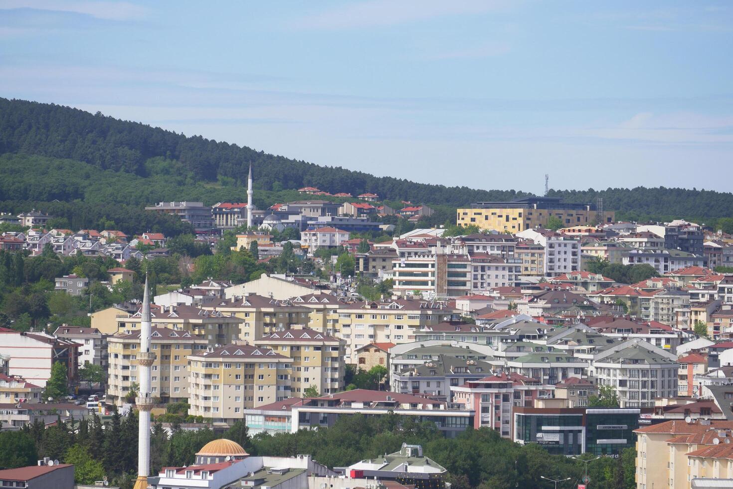 turkey istanbul 12 march 2025. View of a bustling city under clear skies in springtime photo