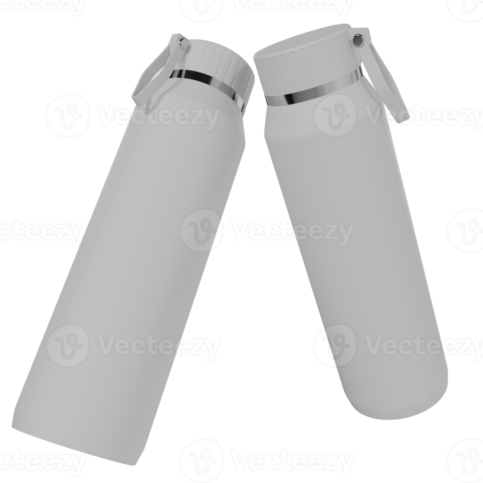 3d render tumbler drink. mockup template sport drink bottle png