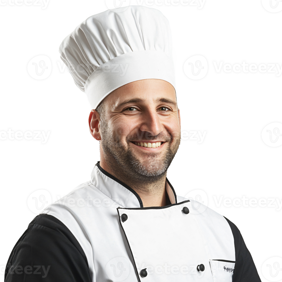 Composed chef prepared to cook png