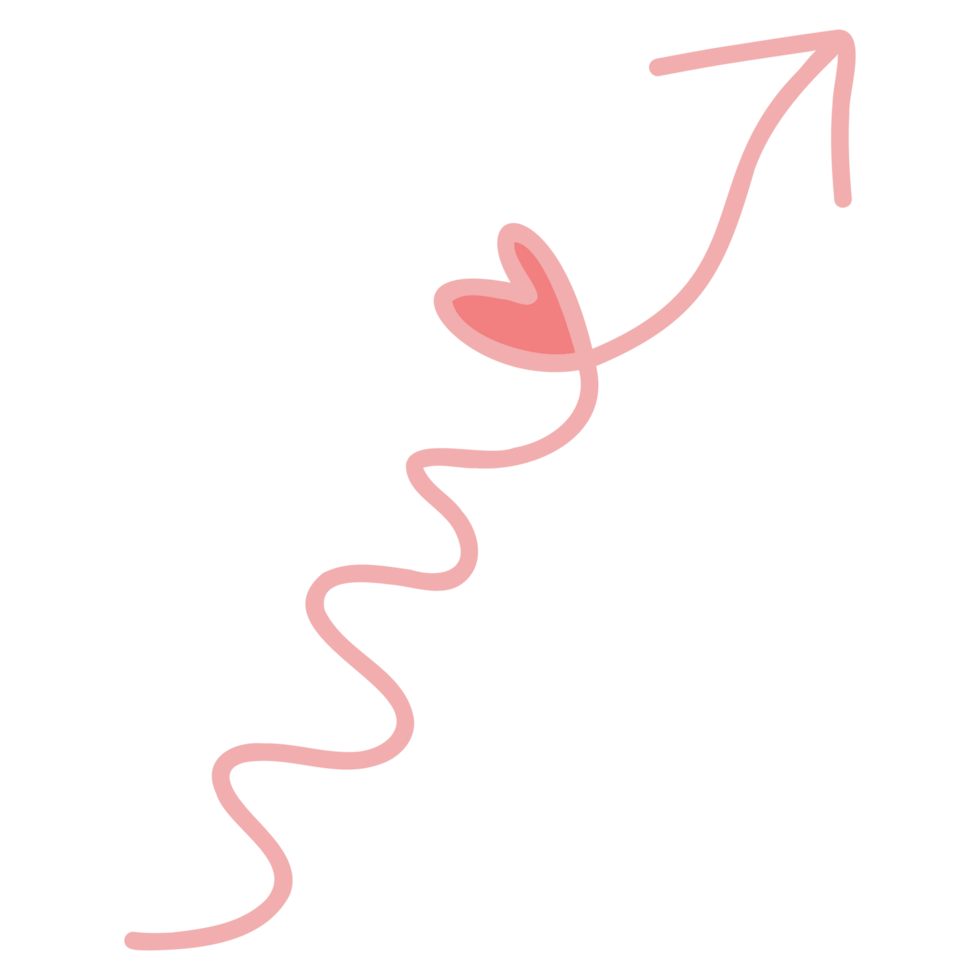 Curve sign pink love png