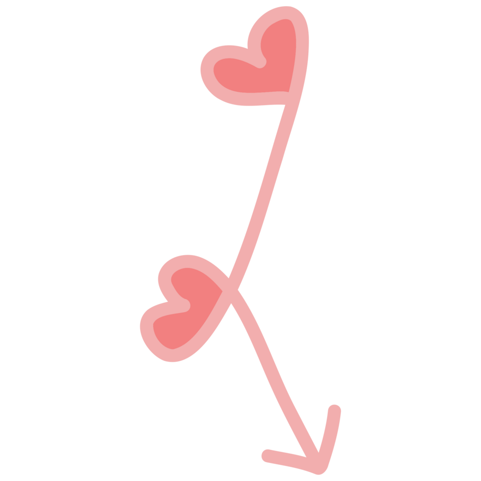 Arrow doodle love png