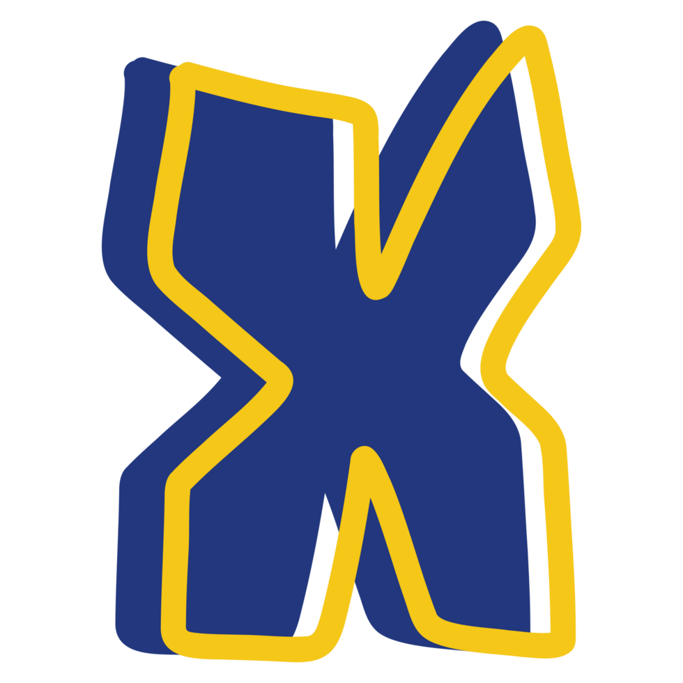 a blue and yellow letter k logo png