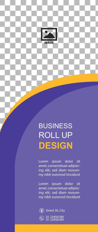 Professional Roll up design concept series vector