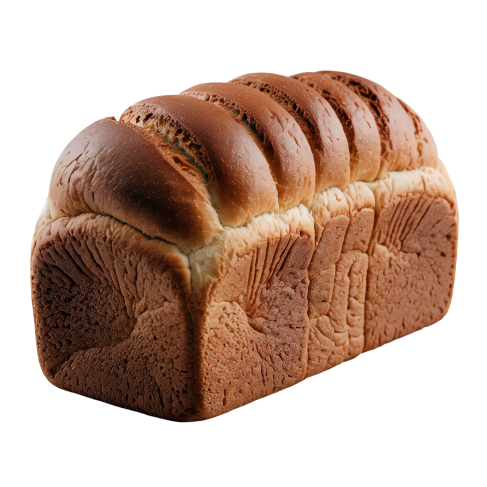 Fresh Baked Loaf of Bread on Transparent Background, Brown Crust, Tasty png