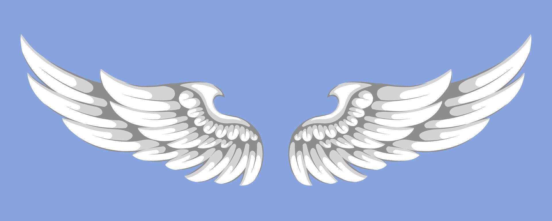 Beautiful angel wings images. Free download vector