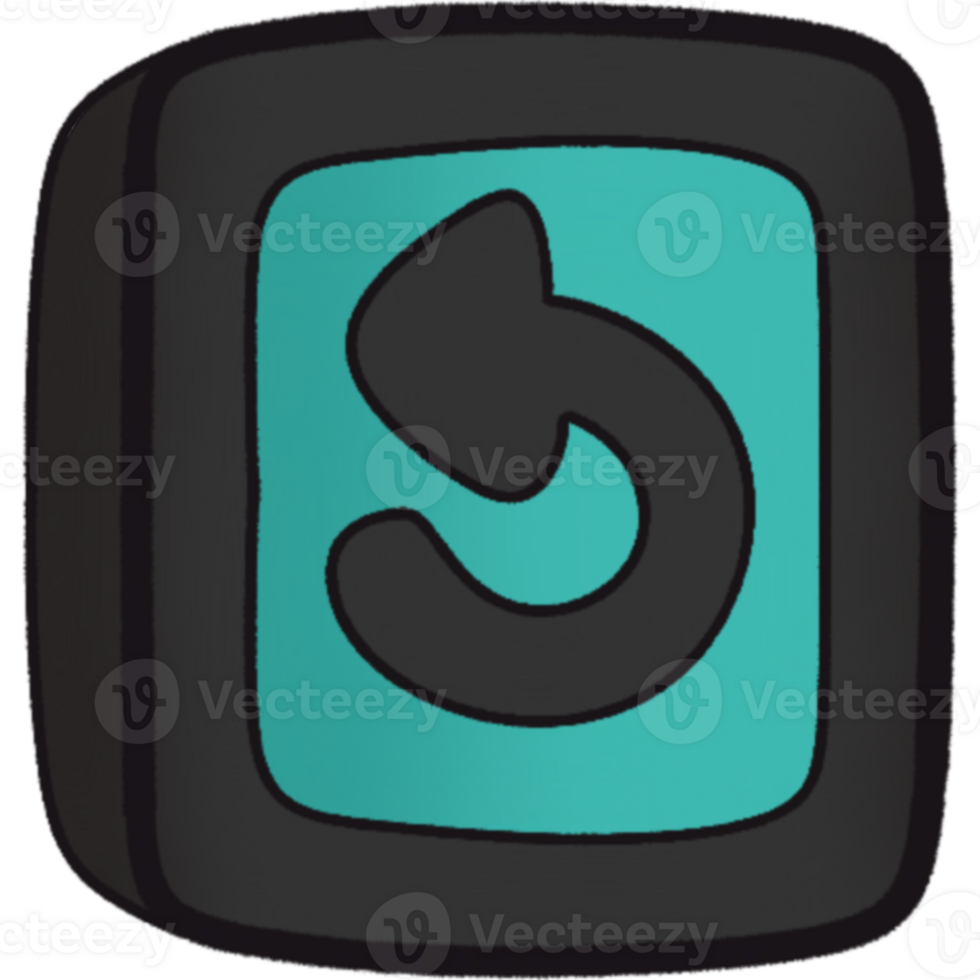 The illustration of a replay png