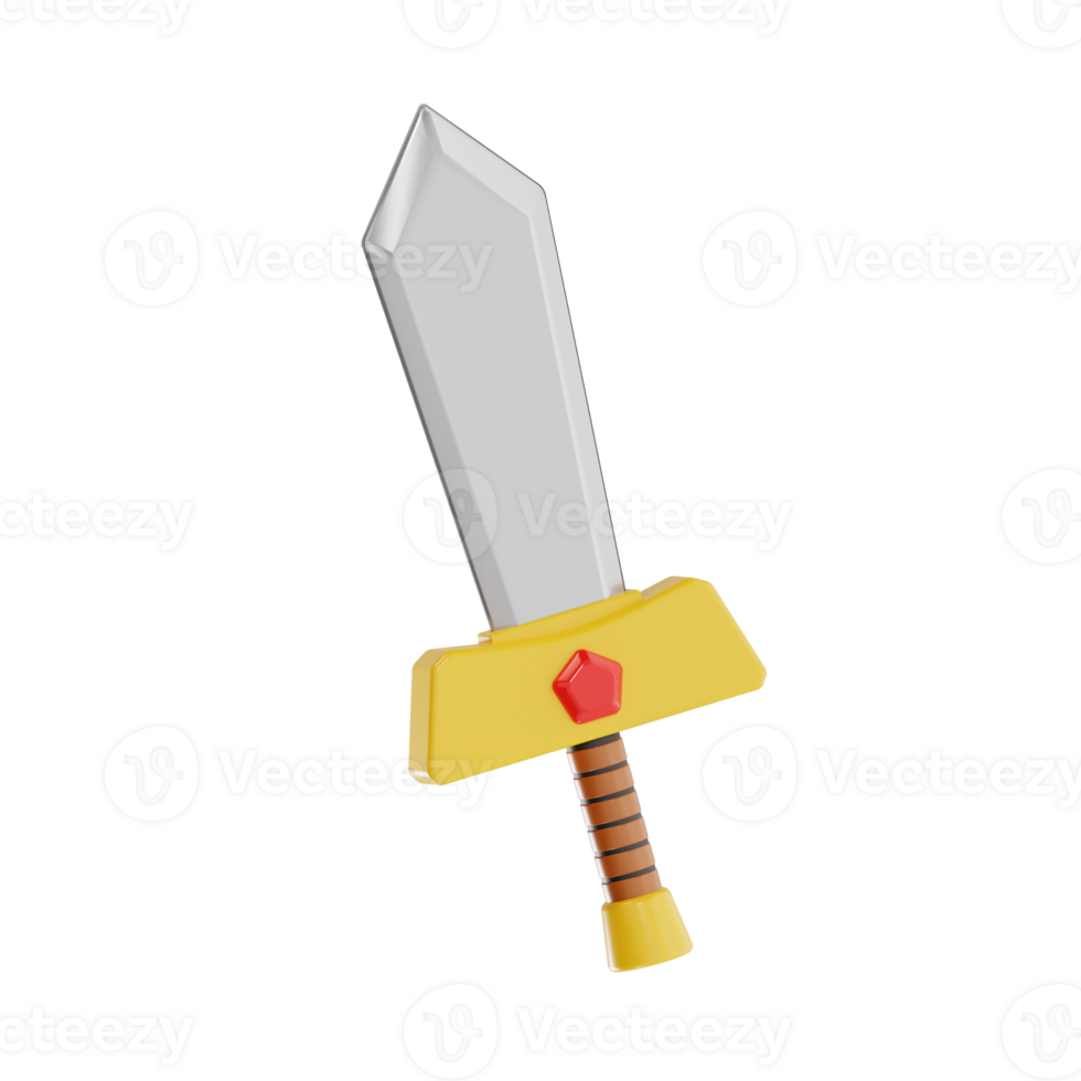 Simple knight sword weapon for rpg png