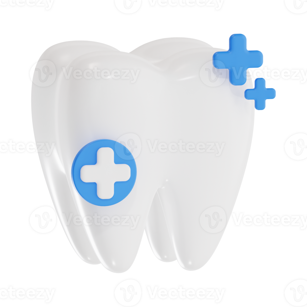 Dental Health and Medical Care Concept 3D png