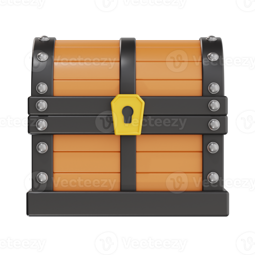 3d game loot box asset illustration png