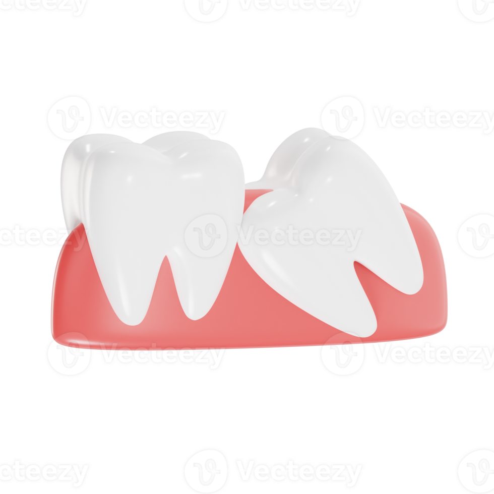 Oral Health Wisdom Teeth Concept in 3D png