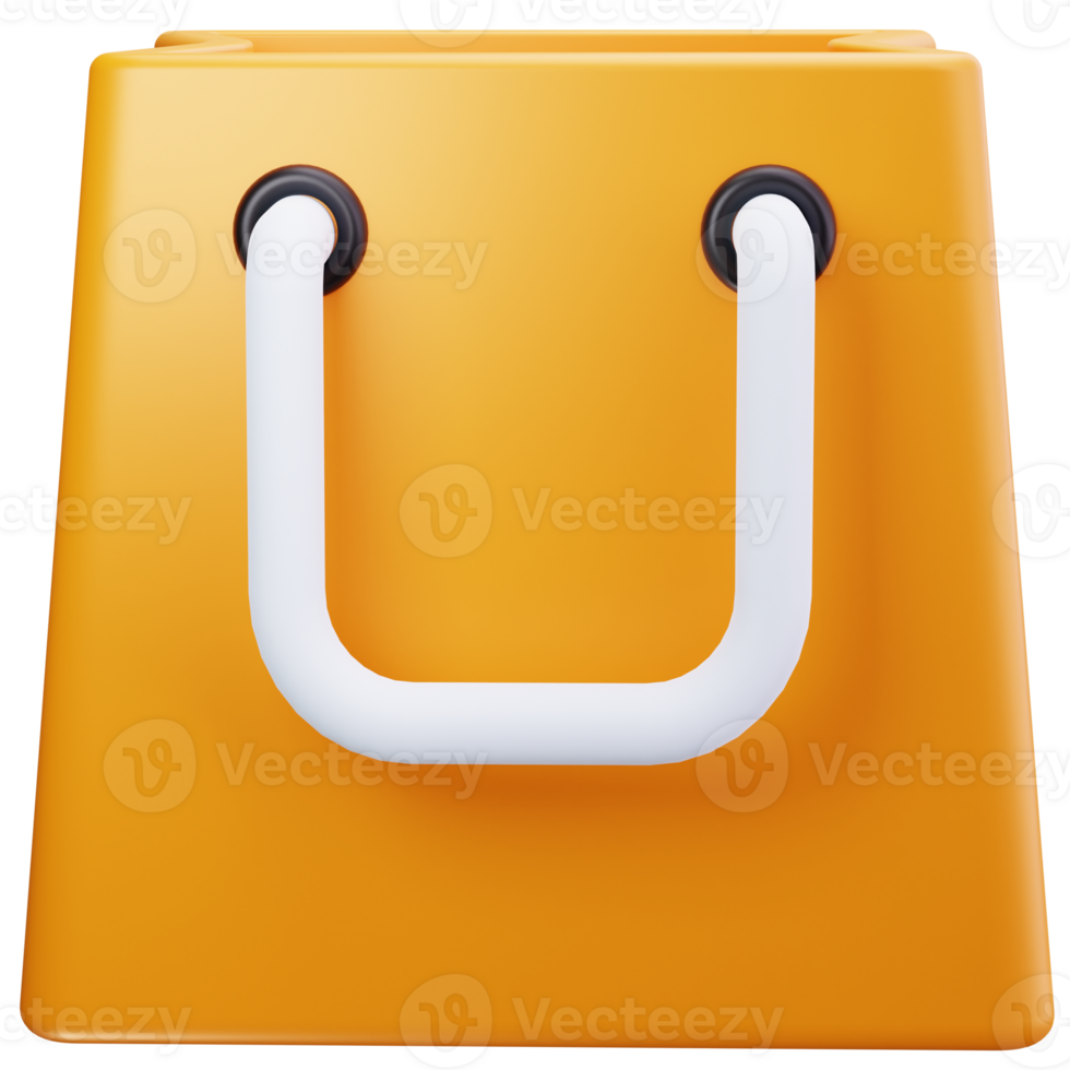 3D Icon Online Shopping Bag png