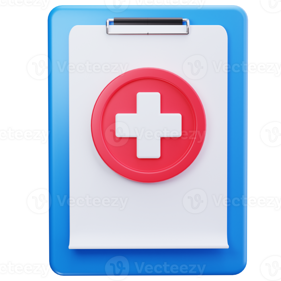 3D Icon Healthcare Clipboard png