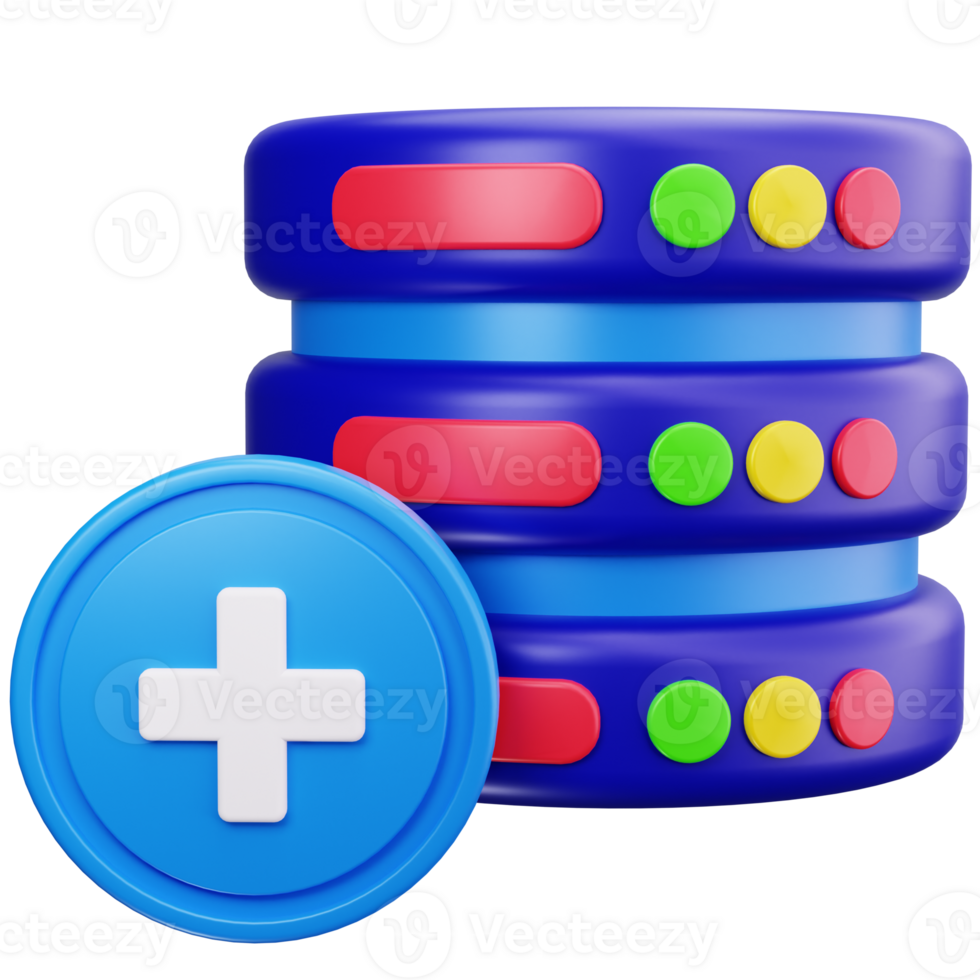 3D Icon Add New Database png