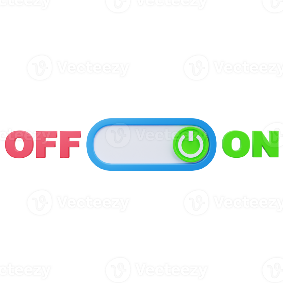 3D Icon Power Toggle Interface png