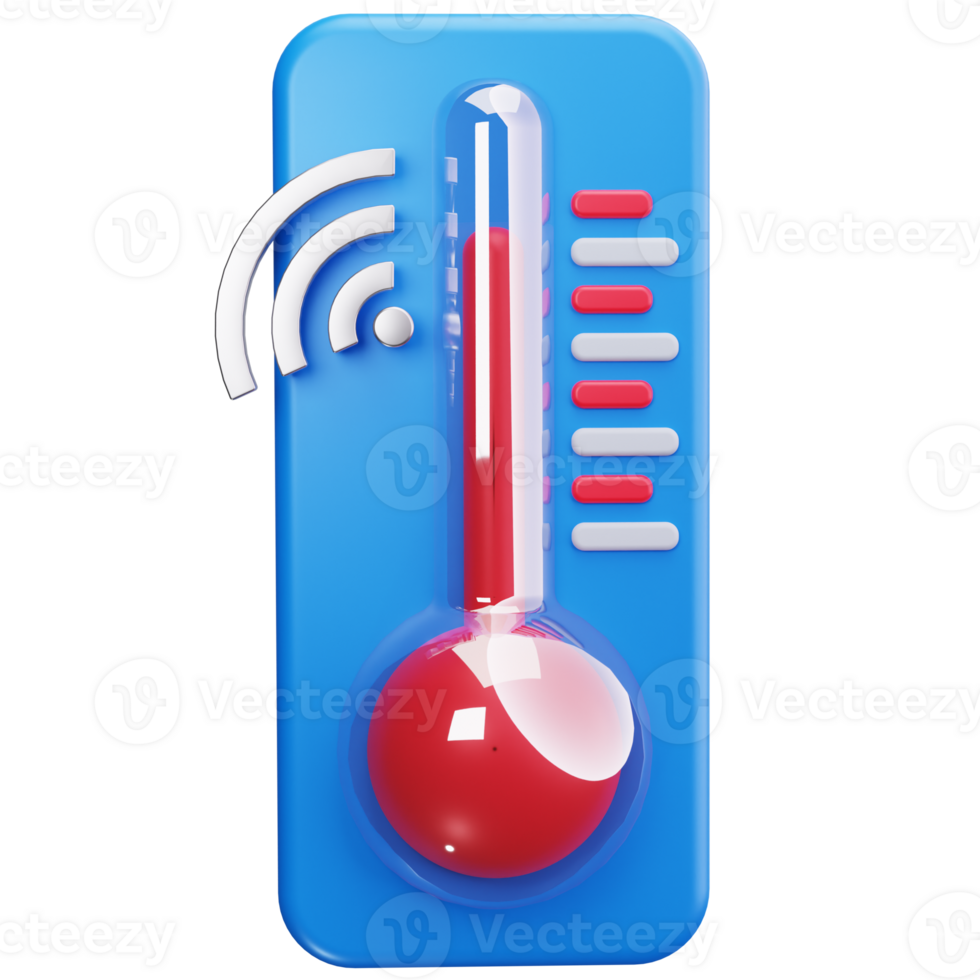 3D Icon Enabled Temperature Sensor png