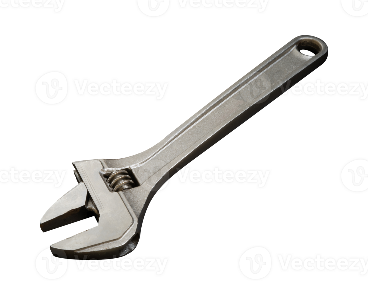 adjustable wrench isolated on white png