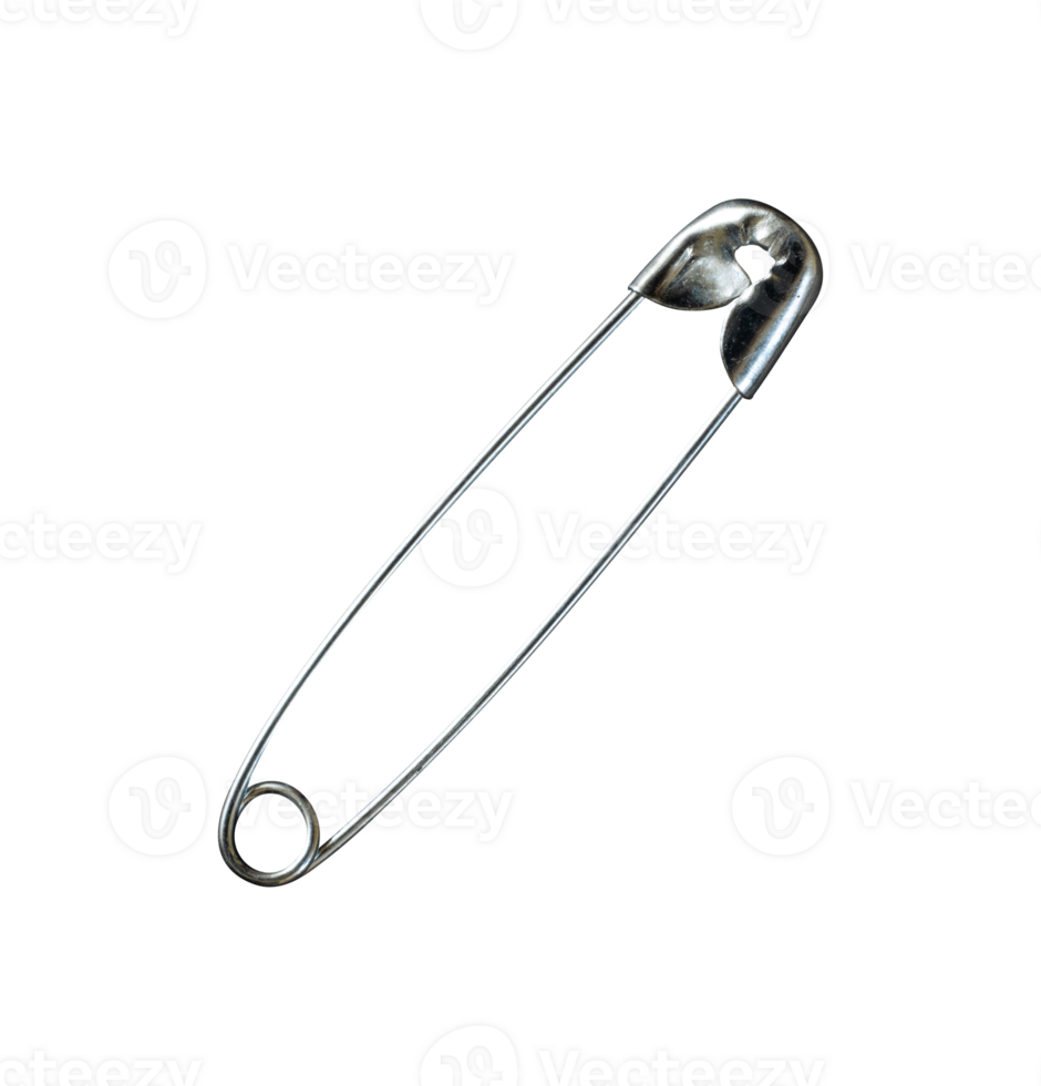 silver safety pin isolated element isolated png