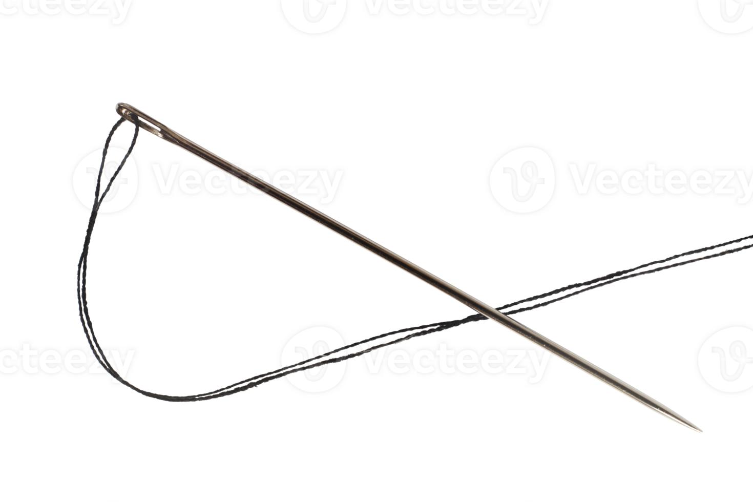 needle with thread sewing isolated png
