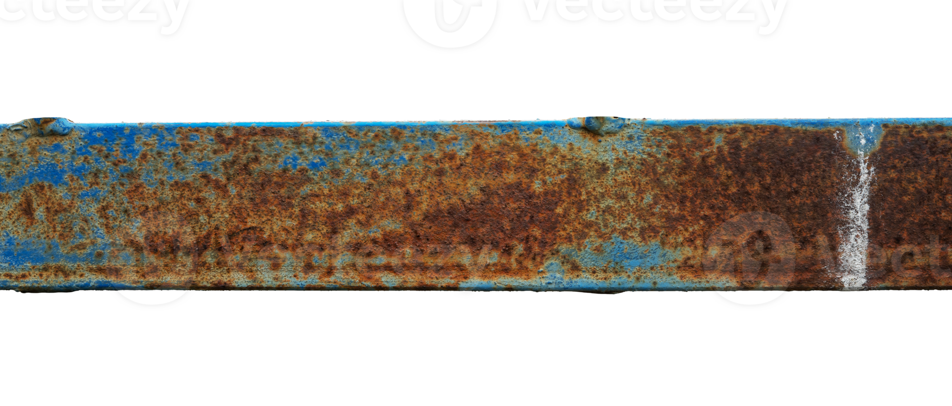 old rusty steel beam isolated png