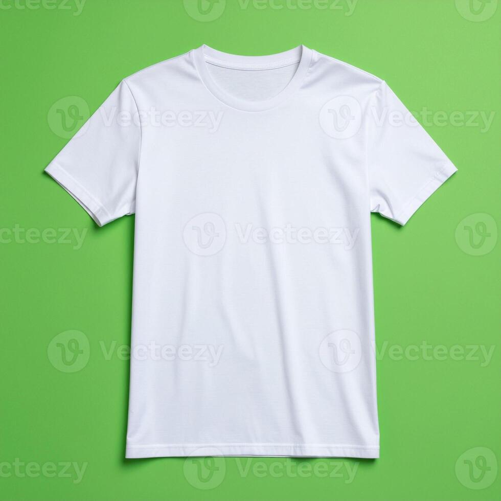 Plain Cotton T Shirt Studio Photo with Perfect Front View