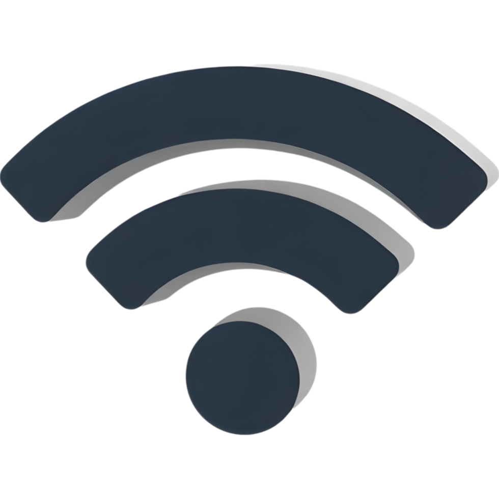 Dark Gray Wireless Network Signal Icon png