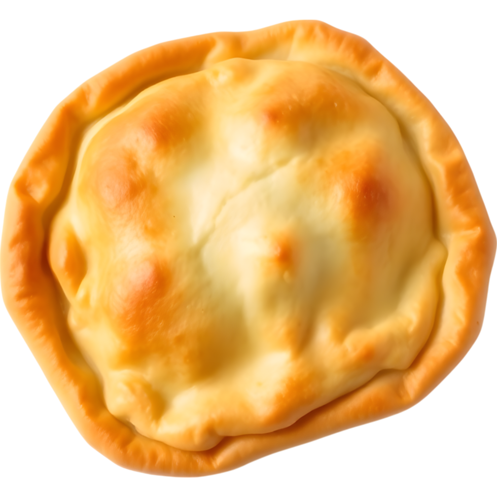 Golden Baked Round Savory Turnover png