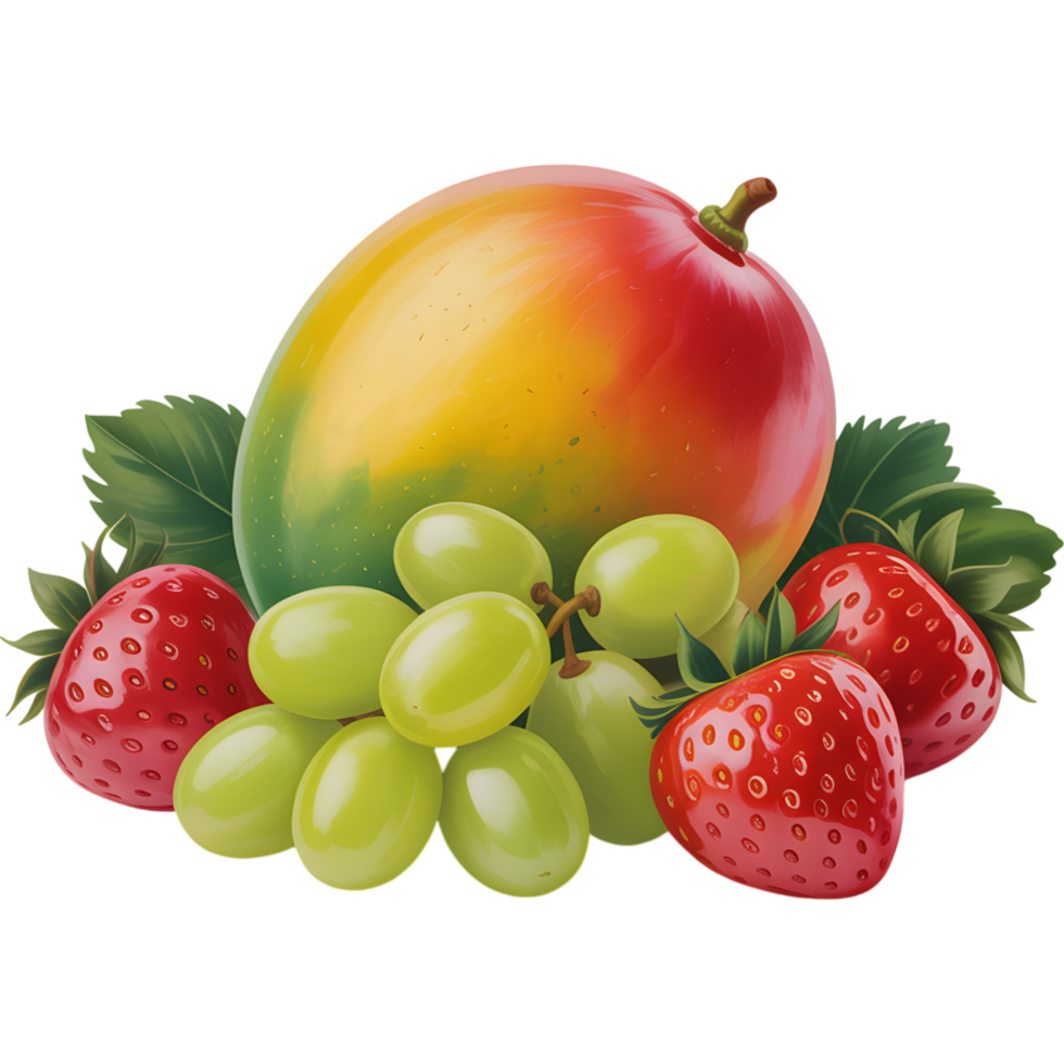 Fresh Mixed Fruits and Berries png