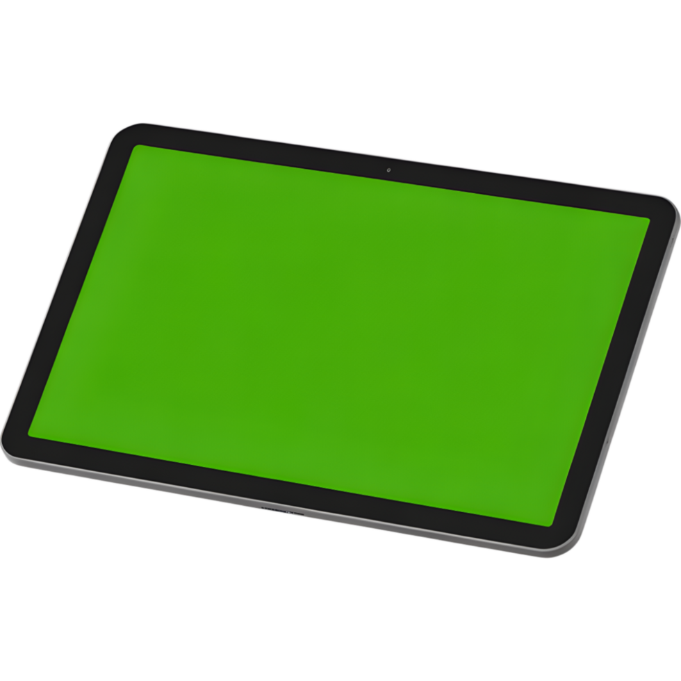 Tablet with Green Screen Display png