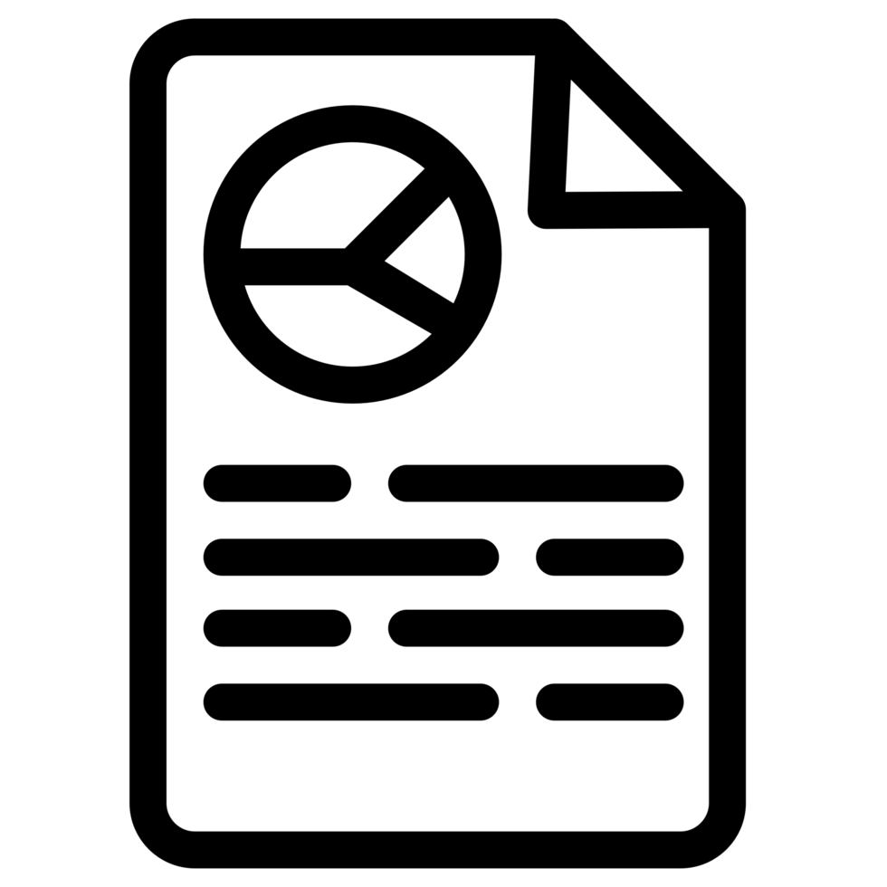 paper report icon symbol - Report which shows growth, results and statistics png