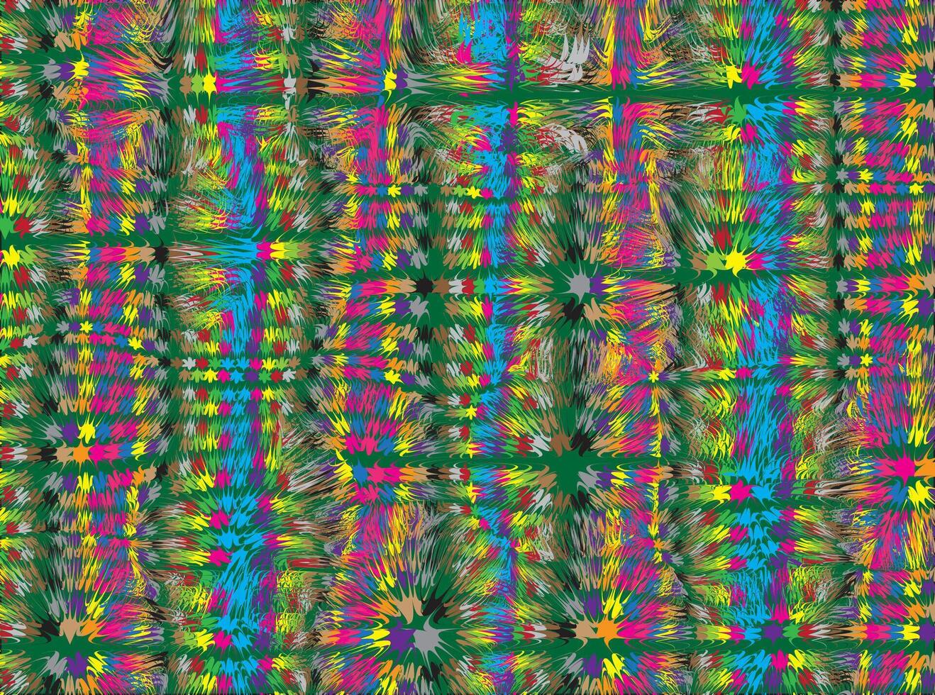 Colorful abstract patterns are spread across the image, forming a kind of explosion or splash effect vector