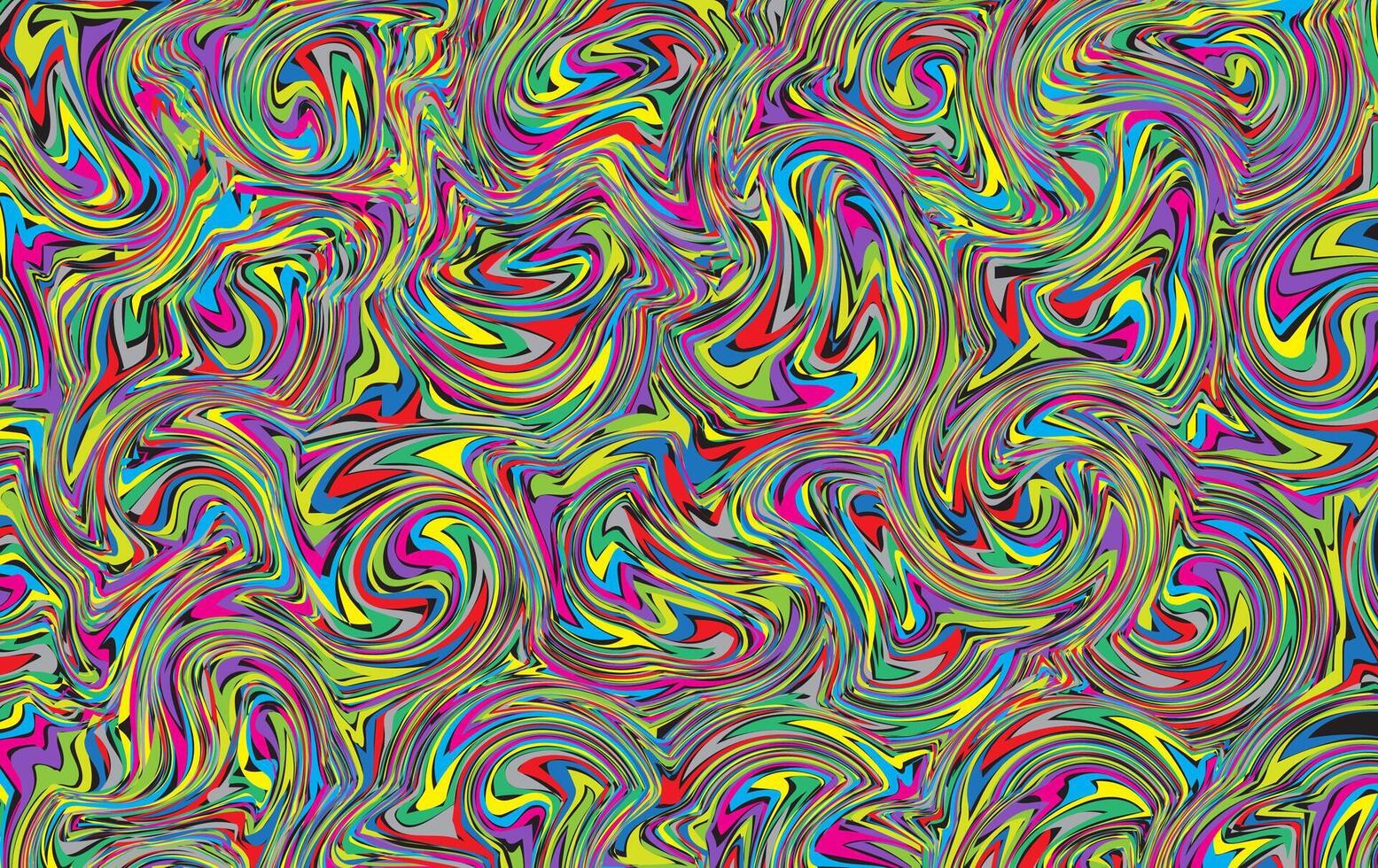 Colorful abstract patterns with the impression of flowing paint or swirling liquid. These patterns have a psychedelic feel as a background or unique design element vector
