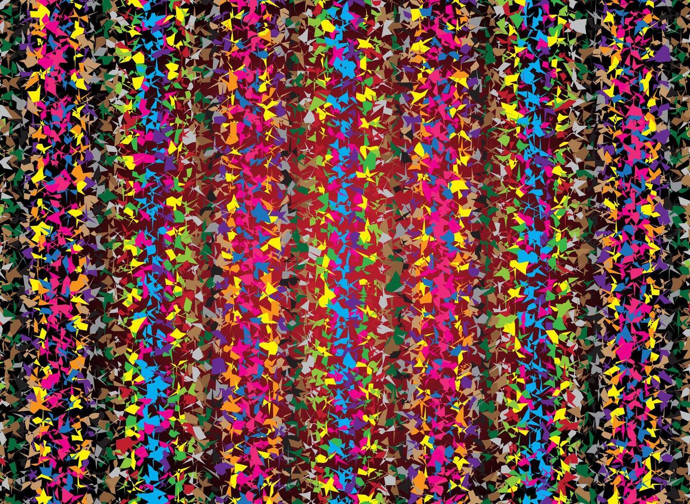 Abstract patterns with various shapes and colors spread throughout the area. Bright colors create a dynamic and energetic impression vector