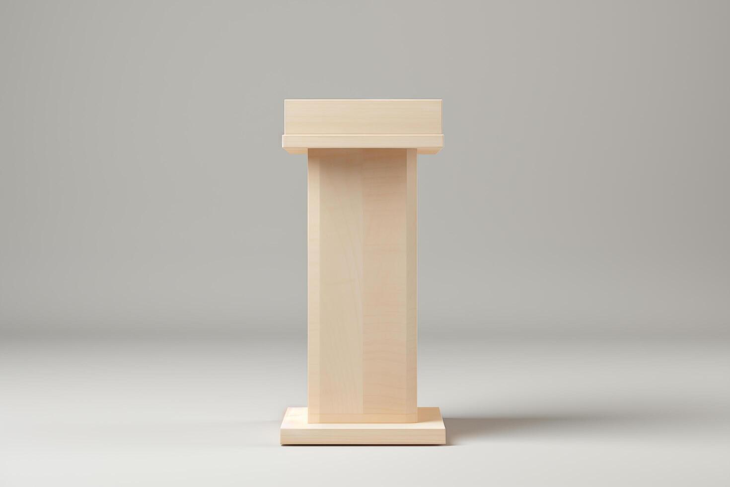 Elegant Wooden Lectern Podium for Presentations and Speeches Ideal for Events Conferences and Public Speaking photo