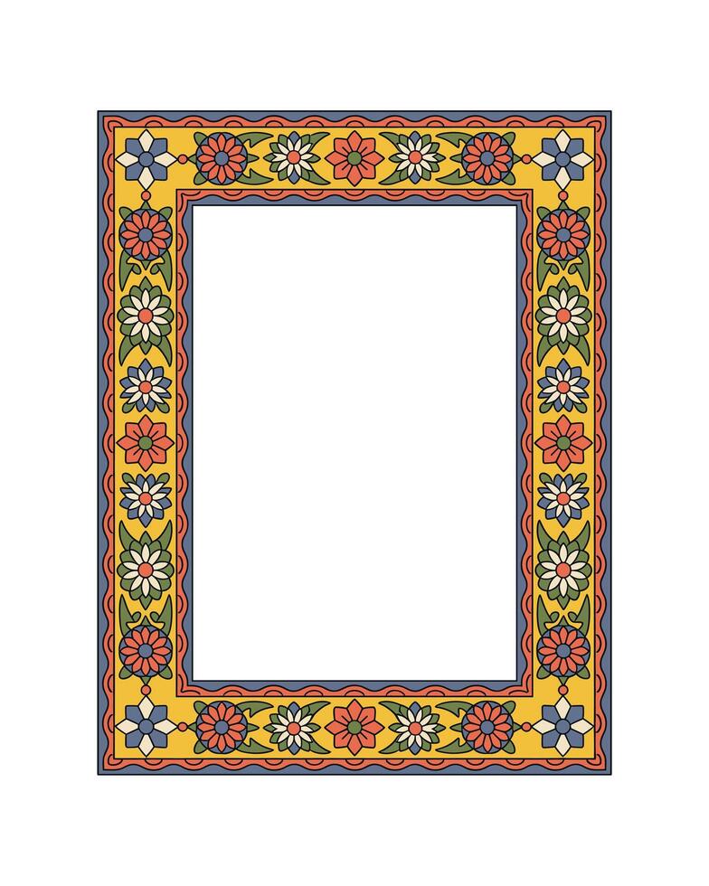 decorative frame border design element vector