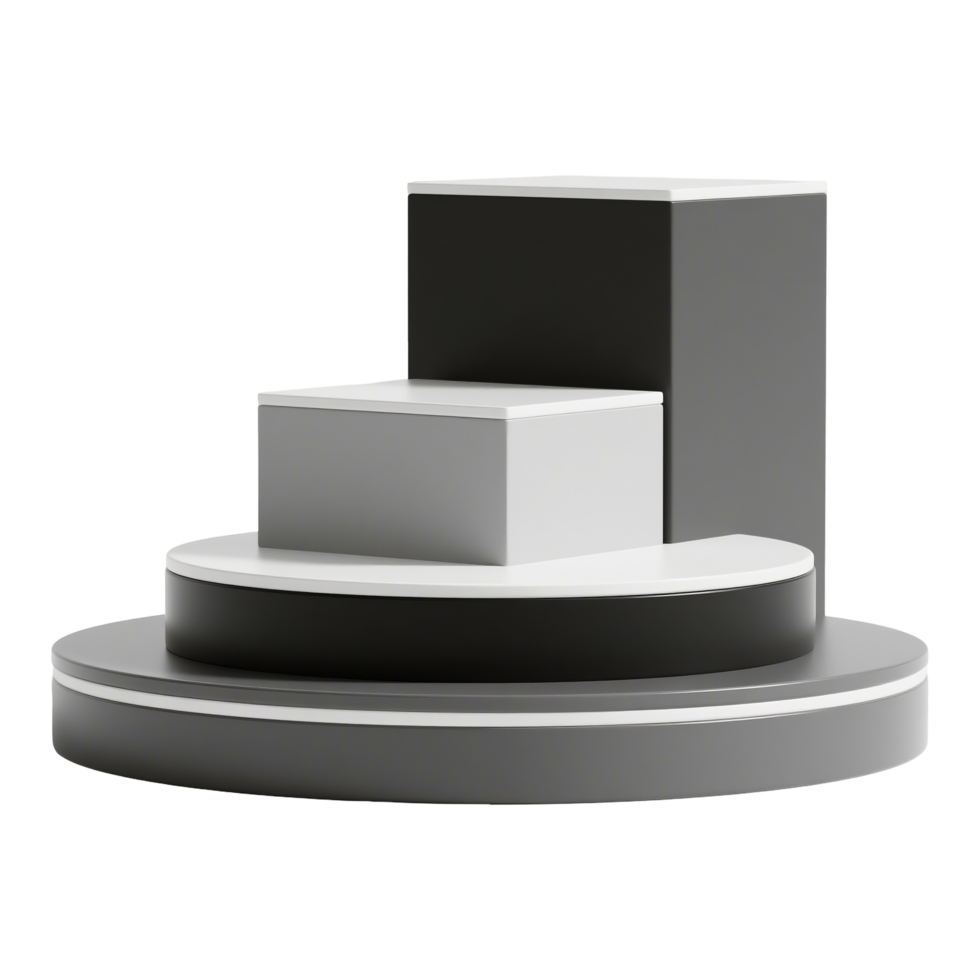 Modern Podium Stage for Product Presentation - 3D Render png