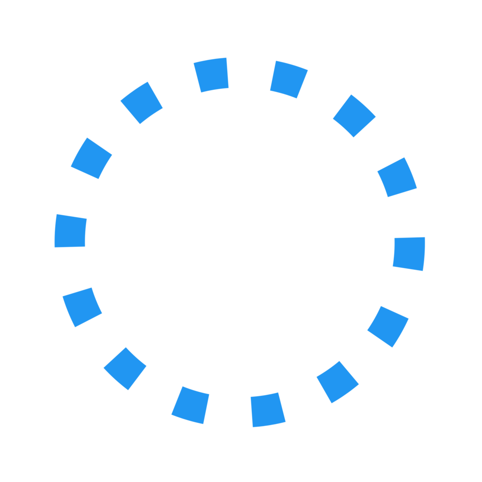 Blue Circular Dotted Frame png