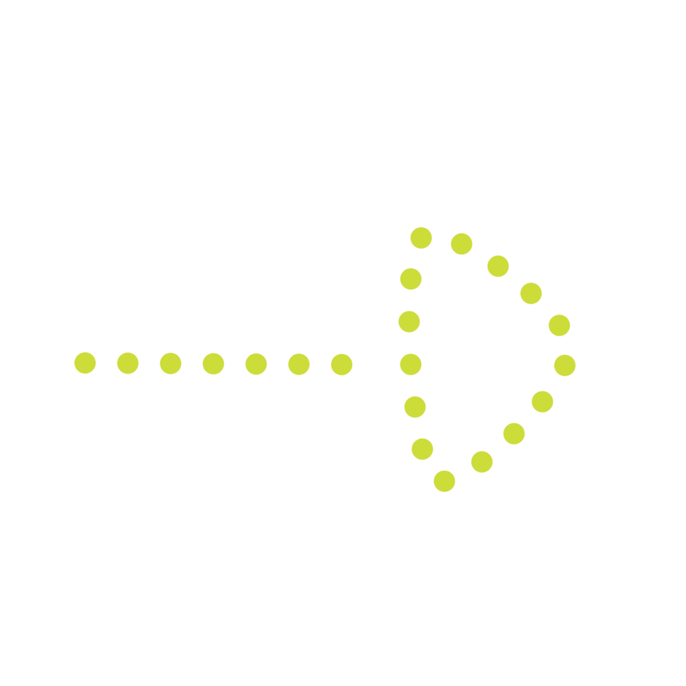 Green Dotted Arrow Icon png