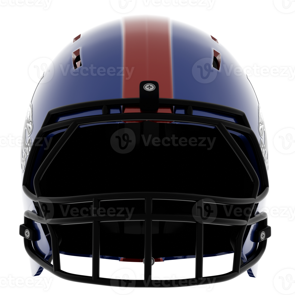 Render football helmet with transparent background png