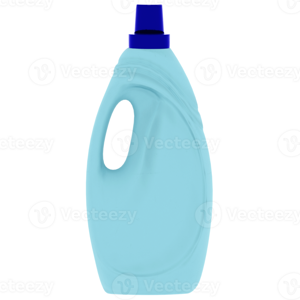 Render detergent bottle with transparent wallpaper png