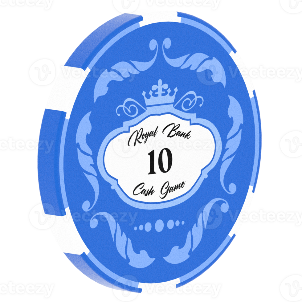 render poker chip blue black with transparent wallpaper png