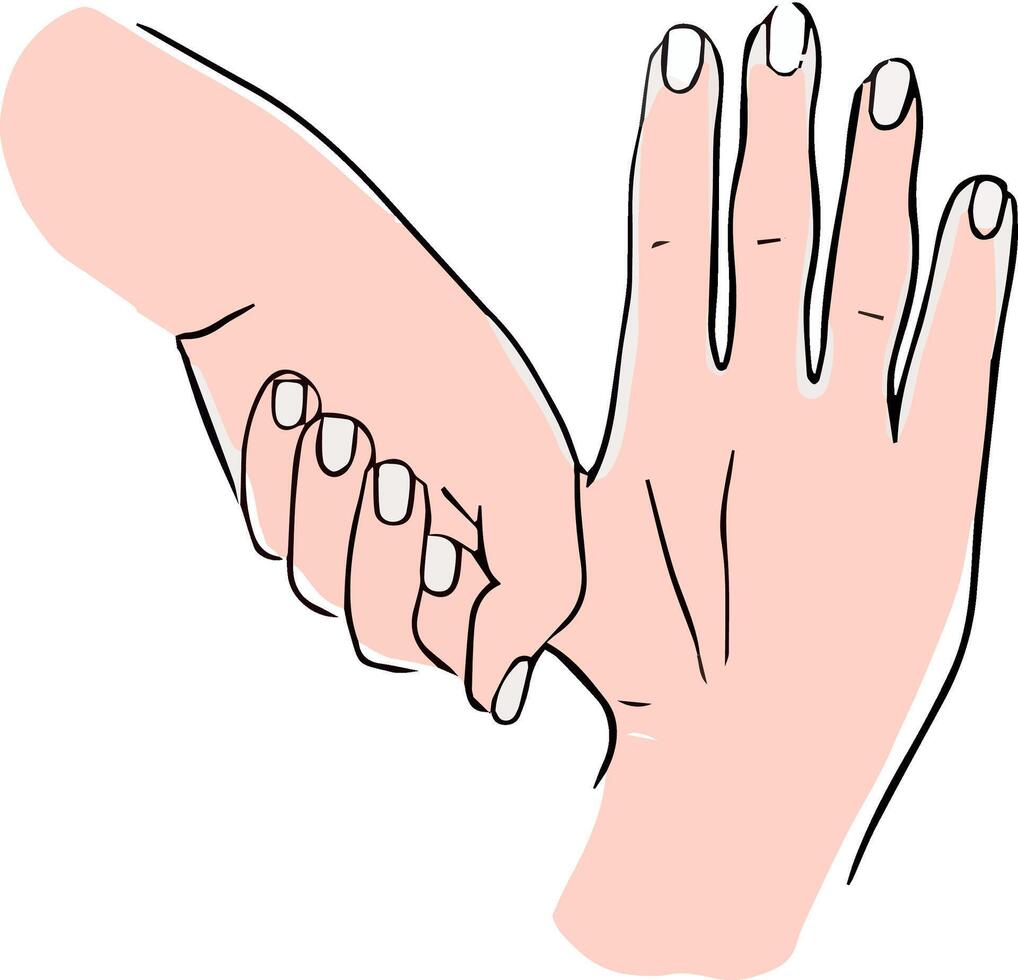 Proper hand washing vector