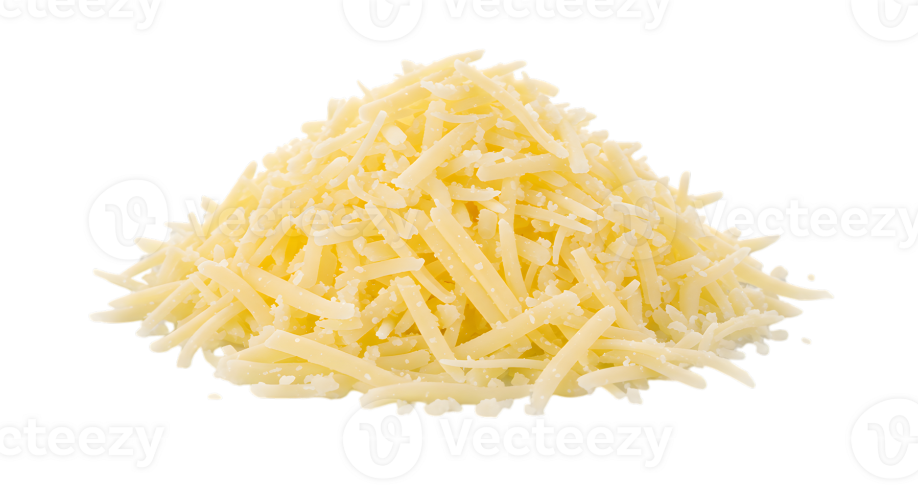Heap of shredded cheddar cheese, isolated on transparent background, perfect for culinary design and recipes projects png