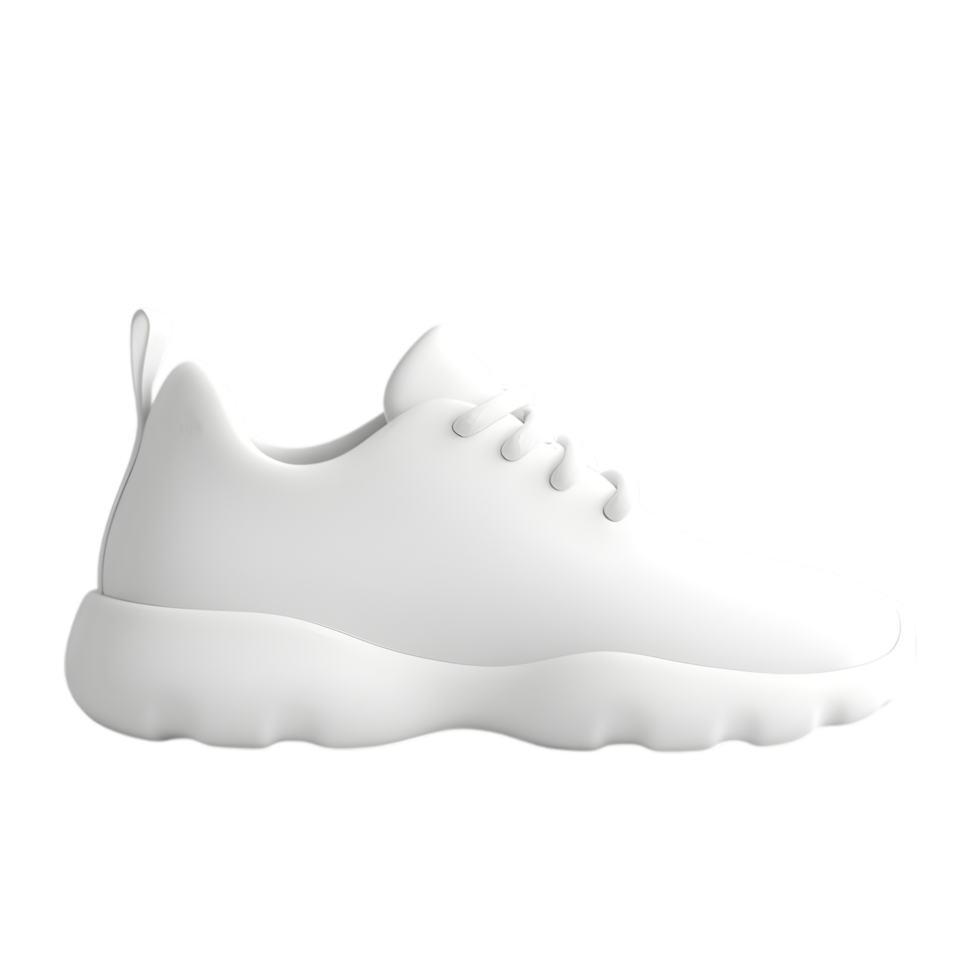 A Stylish and Modern White Sneaker with a Clean, Minimalist Design png