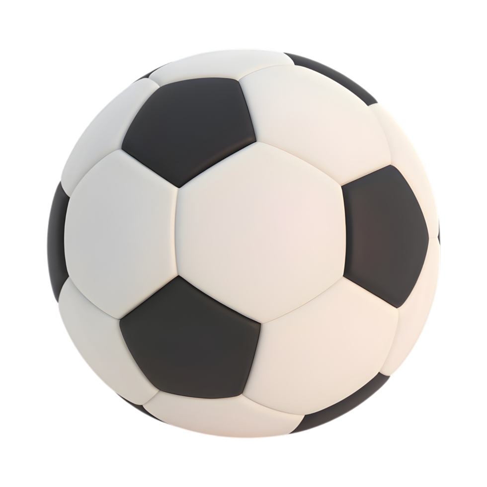 Isolated Soccer Ball on a Transparent Background for Easy Integration png