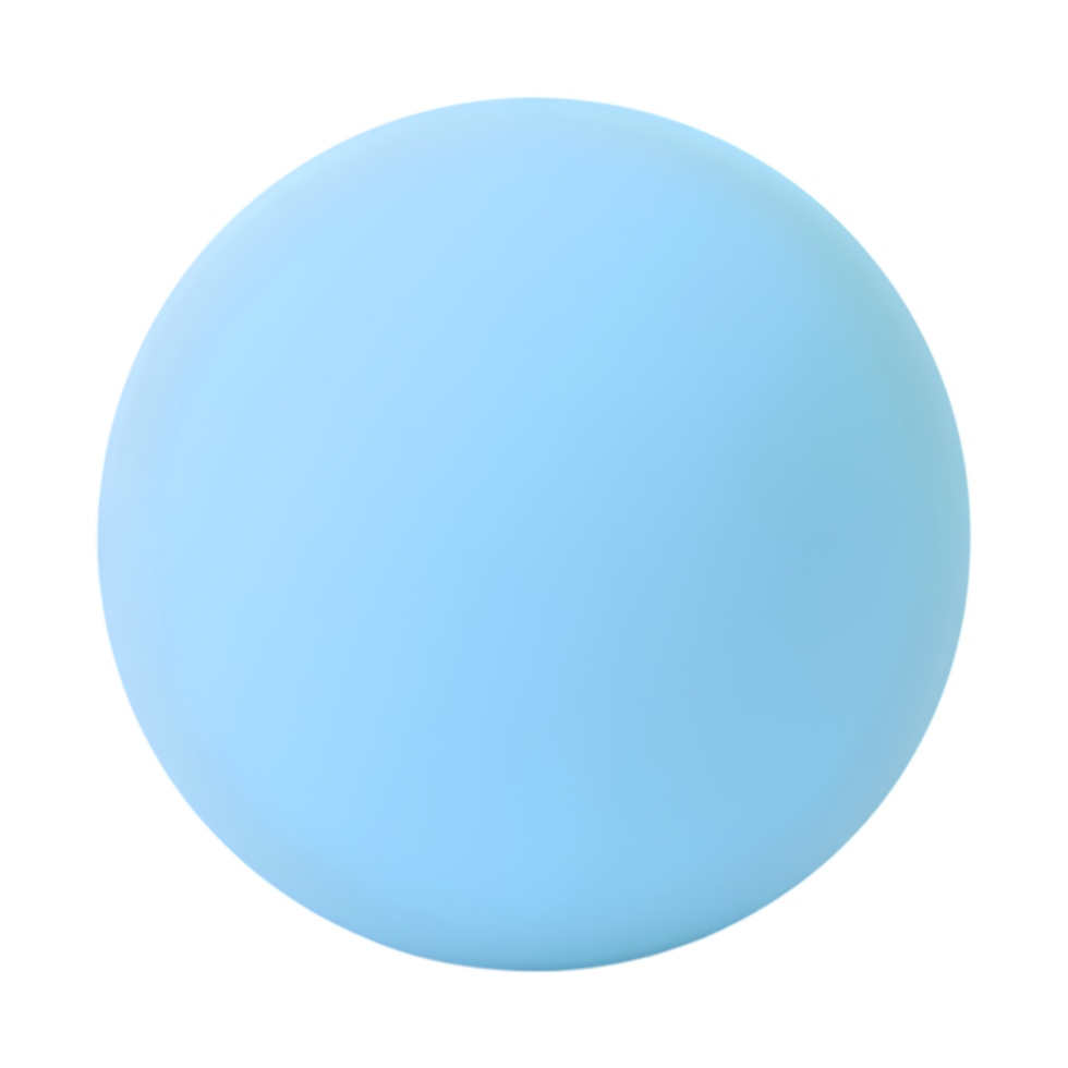Gradient Blue Sphere Isolated on Transparent Background, Perfect for Design Elements and Visual Effects, Simple and Elegant png
