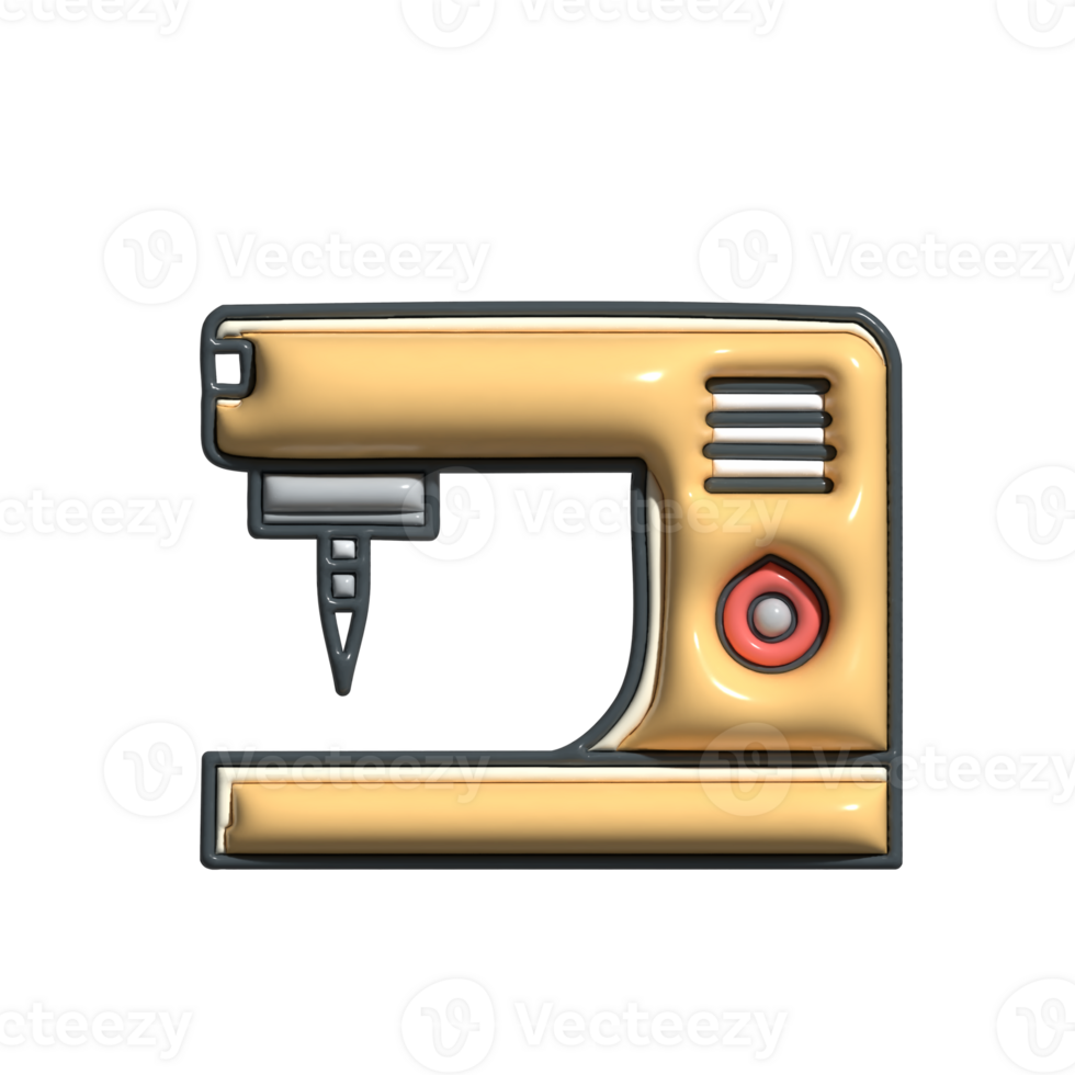 3D Cartoon Milling Machine Machining Icons png