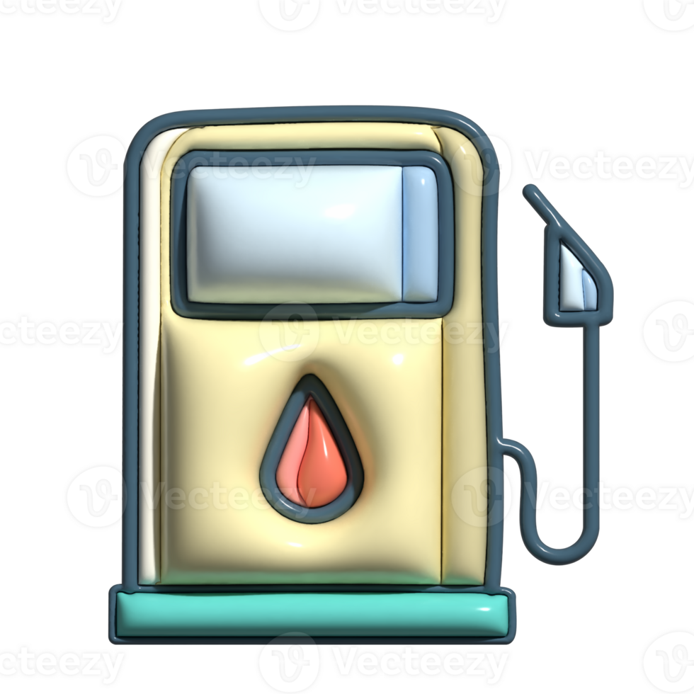 3D Cartoon Fuel Energy Resource Icons png