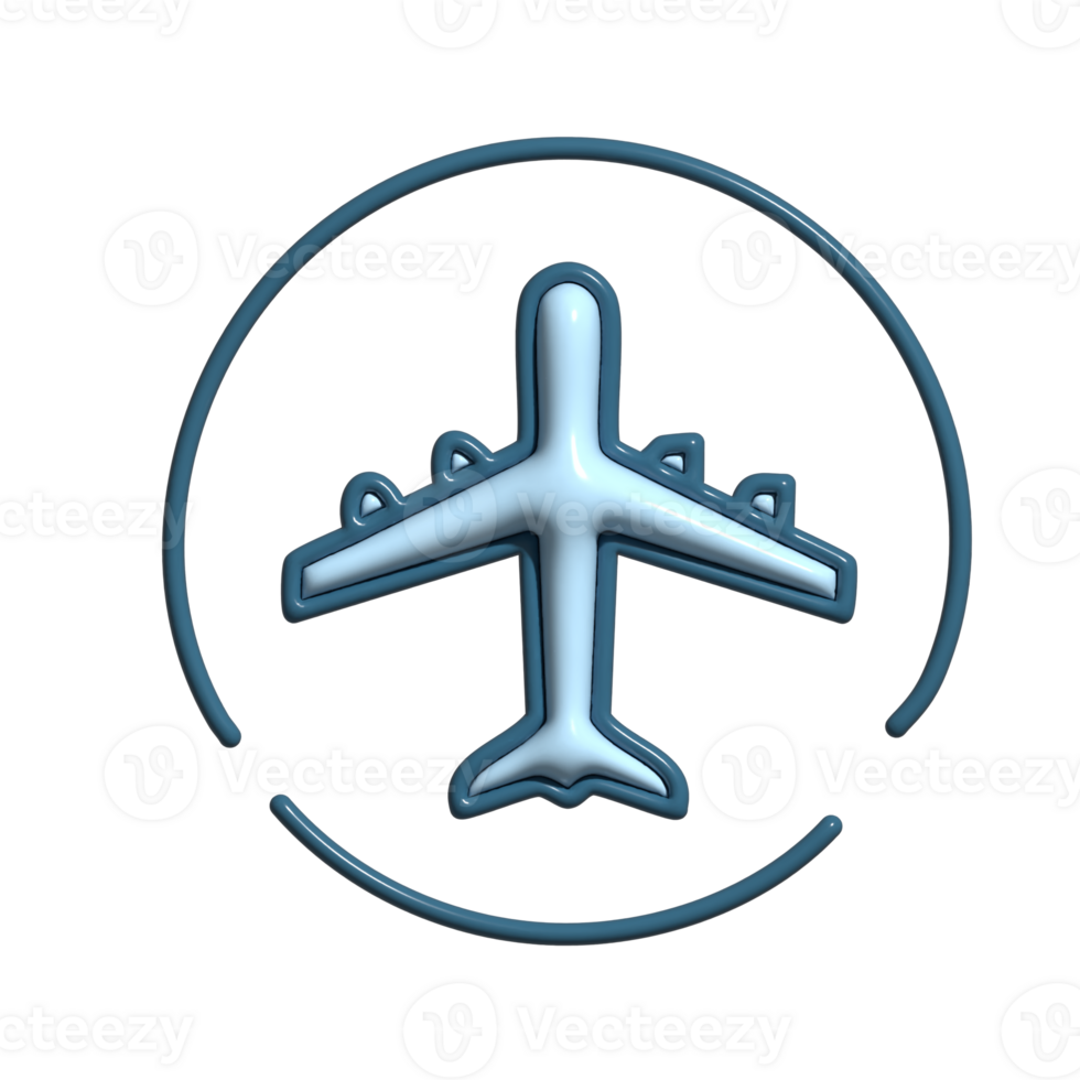 Adorable 3D Aviation Flight Symbols png