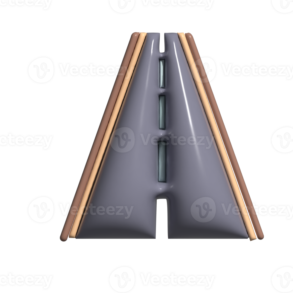 Adorable 3D Journey Direction Symbols png